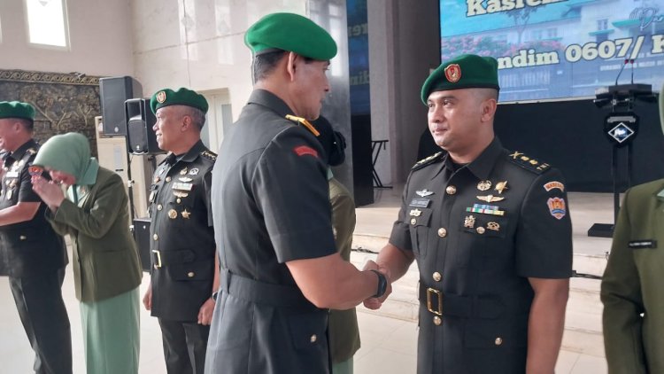Danrem 061/SK Brigjen TNI Faisol Izuddin Karimi, S.E. Pimpin Langsung Serah Terima Jabatan Kasrem 061/SK dan Dandim 0607/Kota Sukabumi