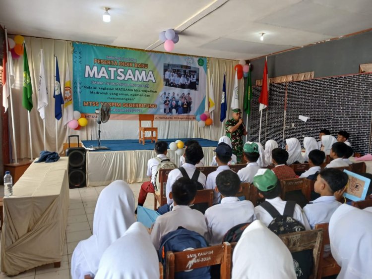 Babinsa Koramil 2208/Nyalindung Berikan Pembinaan MPLS di YASPIM Gegerbitung