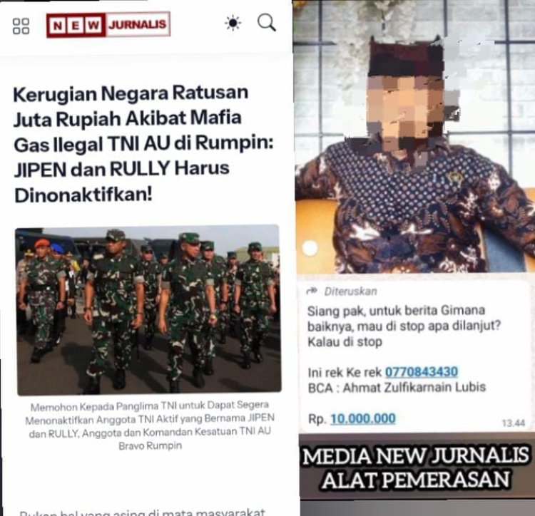 Kapolri Diminta Segera Atensikan Kapolda Jawa Timur dan Kapolres Mojokerto Terkait Modus Pemerasan Media Online, Tangkap H. Ahmad Zulkarnaen Lubis, Diduga Telah Peras Warga Rumpin