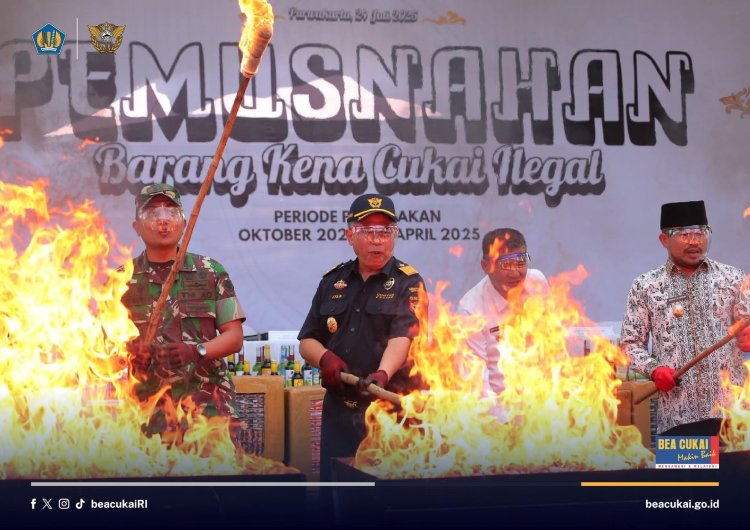 Tindak Lanjuti Pengawasan Cukai di Jawa Barat, Bea Cukai Musnahkan Lebih dari 22 Juta Batang Rokok Ilegal