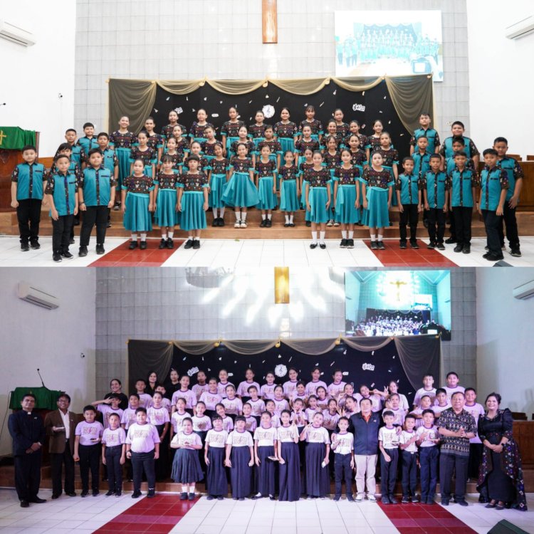 Saat Anak Bernyanyi, Surga Turun Menyapa: Gaudete Choir Ukir Sejarah di HKBP Ciluar