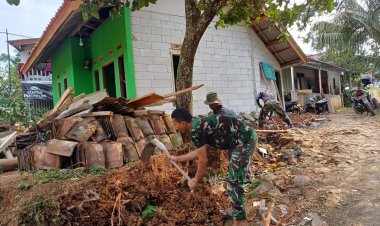Satgas TMMD Ke-125 Bangun Harapan, Rumah Layak untuk Bapak Endang Hampir Terealisasi