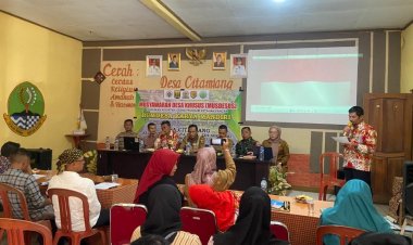 BABINSA KORAMIL 2207/JAMPANGTENGAH HADIRI MUSYAWARAH DESA KHUSUS DI DESA CITAMIANG