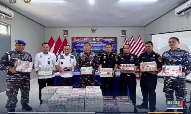 Sinergi Bea Cukai dan TNI Angkatan Laut Tindak Tegas Peredaran Rokok Ilegal di Gorontalo