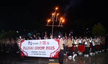 Pawai Obor Pesawaran Kobarkan Semangat Nasionalisme dan Kehangatan di Tengah Masyarakat