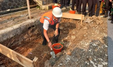 Permukiman (Perkim) resmi memulai pembangunan Alun-Alun Jampangtengah