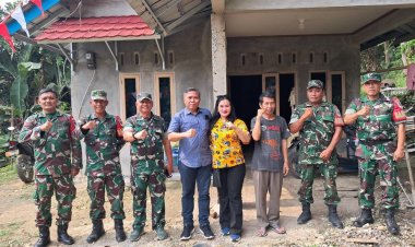 Danramil 2207/Jampangtengah Dampingi Kunjungan Paban VII/Latma Sops TNI