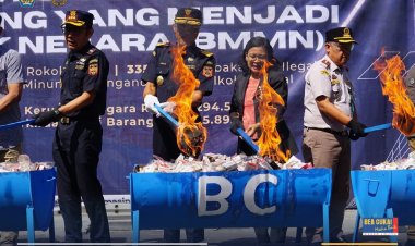 Bea Cukai Musnahkan Barang Ilegal Senilai Rp1,9 Miliar di Banjarmasin