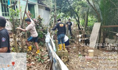 DPAC BPPKB Banten Bogor Barat Gelar Kerja Bakti di Kelurahan Semplak