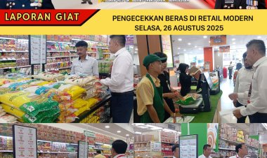 SATGAS PANGAN POLRES SUMEDANG CEK HARGA DAN STOK BERAS DI RETAIL MODERN DAN PASAR TRADISIONAL