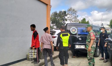 Babinsa Koramil 2206/Parakansalak Dampingi Pendistribusian Makan Bergizi Gratis di SMAN 1 Parakansalak