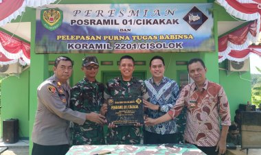PERESMIAN POSRAMIL 01/CIKAKAK: SIMBOL KEBERSAMAAN TNI, PEMERINTAH, DAN WARGA