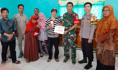 Babinsa Koramil 2213/Jampangkulon Dampingi Penyaluran BLT DD di Desa Nagraksari