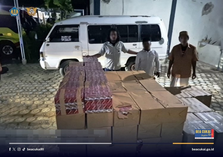 Lagi, Bea Cukai Cegah Distribusi Ratusan Ribu Batang Rokok Ilegal di Tol Pemalang-Batang