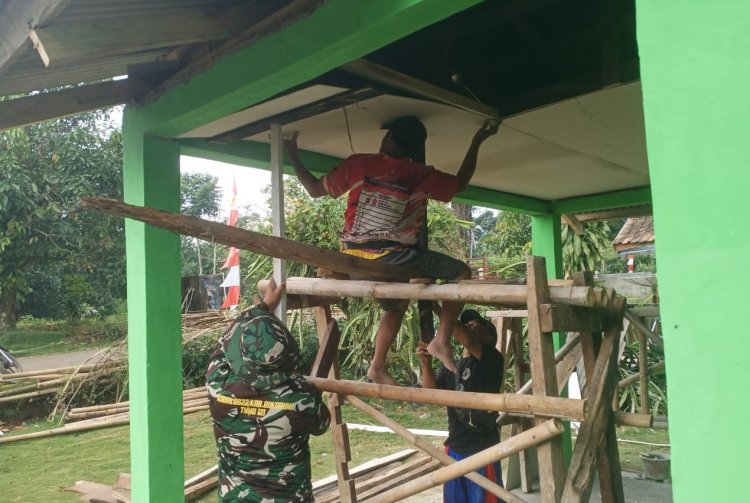 TMMD Ke-125: Hanya Tinggal Sentuhan Akhir, Rumah Layak Huni Bapak Kusnadi Siap Wujudkan Mimpi Keluarga