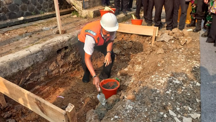 Permukiman (Perkim) resmi memulai pembangunan Alun-Alun Jampangtengah