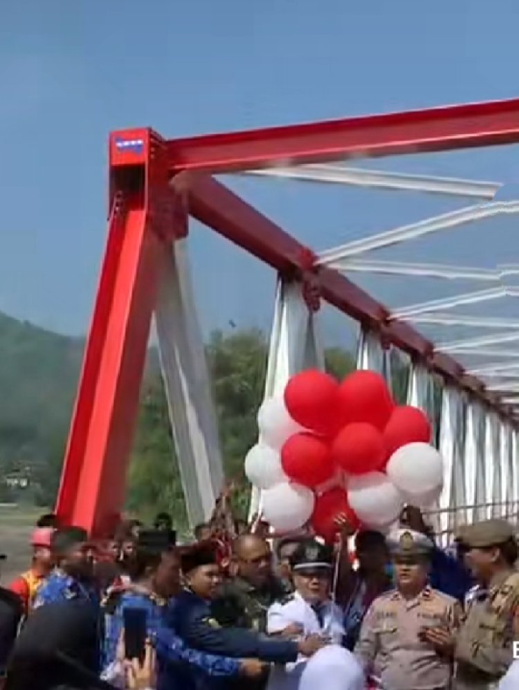 Peresmian Jembatan Bojongkopo di Desa Loji Resmi Dibuka untuk Umum