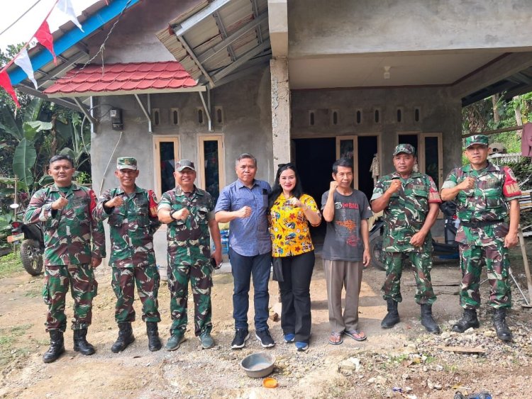 Danramil 2207/Jampangtengah Dampingi Kunjungan Paban VII/Latma Sops TNI