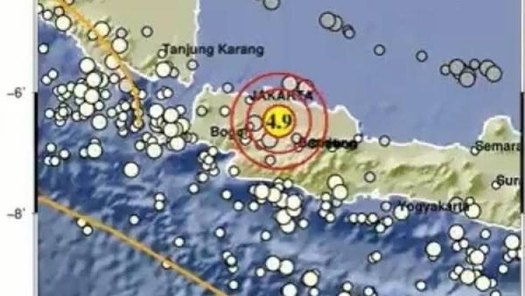 Bekasi Diguncang Gempa 4,9 SR, Terasa hingga Jabodetabek