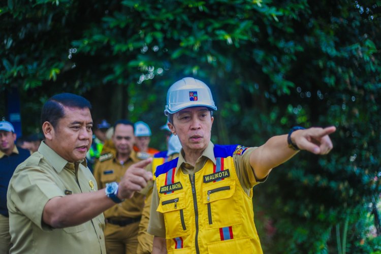 Dedie Rachim Tinjau Pengecekan Akhir Akses Jalan Sementara Saleh Danasasmita
