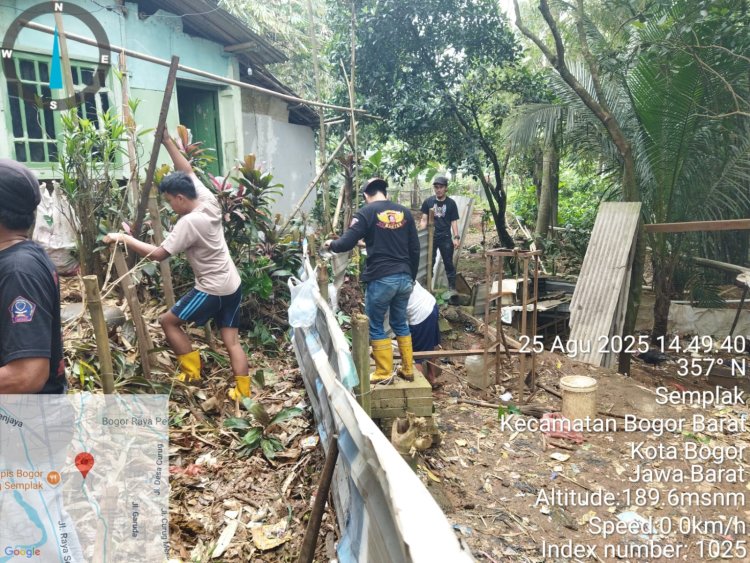 DPAC BPPKB Banten Bogor Barat Gelar Kerja Bakti di Kelurahan Semplak