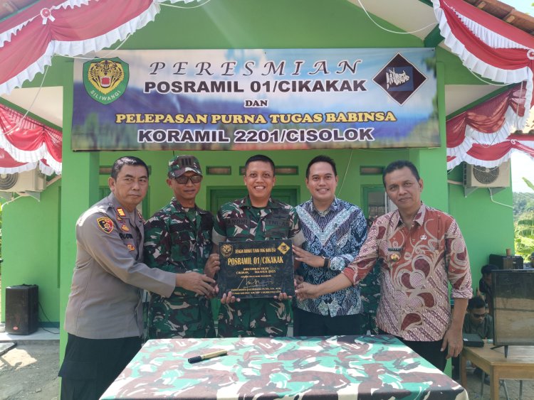 PERESMIAN POSRAMIL 01/CIKAKAK: SIMBOL KEBERSAMAAN TNI, PEMERINTAH, DAN WARGA