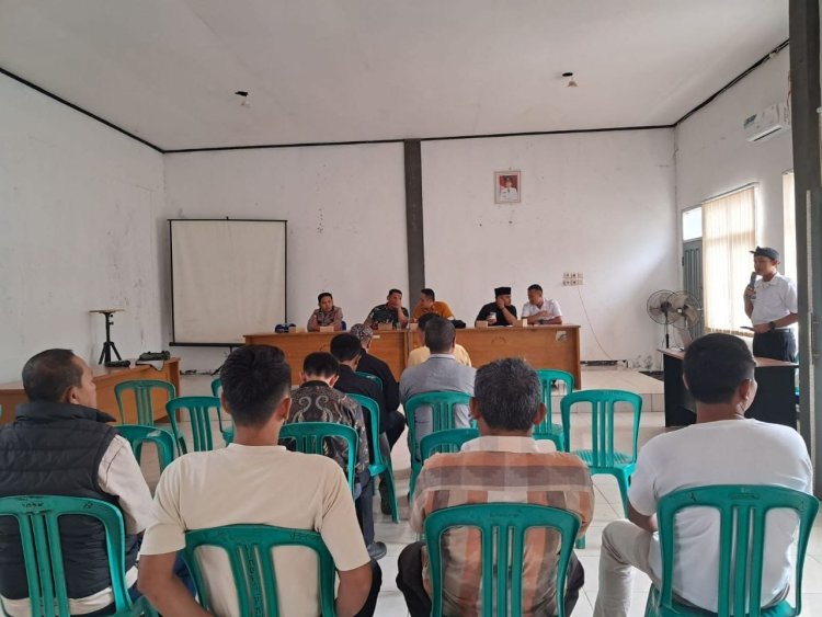 Danramil 2207/Jampangtengah Hadiri Rapat Koordinasi Sinkronisasi Data Penerimaan Manfaat SPPG