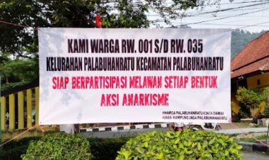 Warga Palabuhanratu Tolak Demo Anarkis, Tunjukkan Sikap Damai dan Bersatu