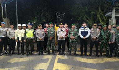 Apel dan Patroli Gabungan Skala Besar TNI-Polri di Wilayah Teritorial Kodim 0622/Kab Sukabumi, Antisipasi Gangguan Kamtibmas