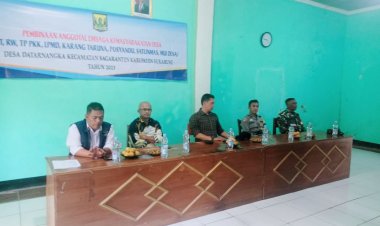 Babinsa Koramil 2211/Sagaranten Hadiri Pembinaan Anggota Lembaga Kemasyarakatan Desa di Datarnangka