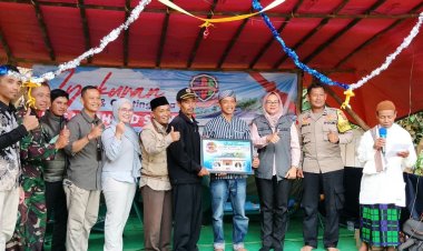 Babinsa Koramil 2207/Jampangtengah Hadiri Peresmian Masjid Ahmad Salmah di Desa Citamiang