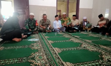 Babinsa Koramil 2208/Nyalindung Hadiri Pelaksanaan Maulid Nabi Besar Muhammad SAW