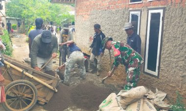 Babinsa Koramil 2211/Sagaranten Laksanakan Karya Bakti