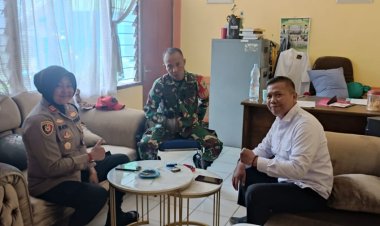 Danramil 2209/Lengkong Laksanakan Komsos Bersama Muspika