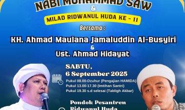 Ratusan Jamaah Padati Peringatan Maulid Akbar dan Milad ke-11 Ponpes Ridwanul Huda
