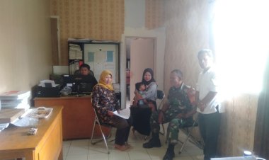 Babinsa Koramil 2208/Nyalindung Desa Bojong Kalong Hadiri Musyawarah Rencana Pembangunan Rambat Beton