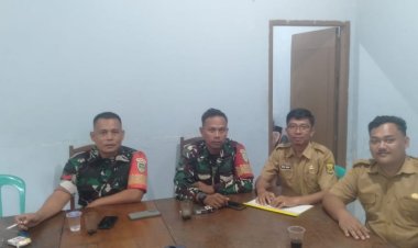 Penggantian Babinsa di Desa Cirendang, Kecamatan Cikakak