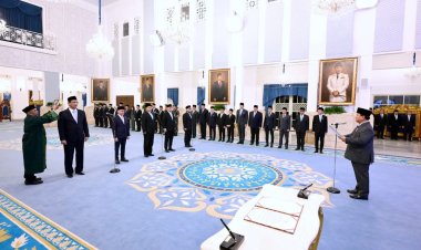 Panglima TNI Hadiri Pelantikan Menteri Kabinet Merah Putih Sisa Masa Jabatan Periode Tahun 2024-2029