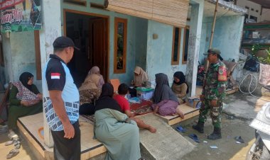 Babinsa Koramil 2207/Jampangtengah Dampingi Kegiatan Pusling di Desa Padabeunghar