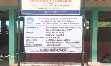 Klarifikasi Kepala Sekolah SDN IV Cijengkol Terkait Revitalisasi yang Sempat Diberitakan