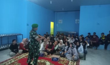 Bimbingan Ketahanan Wilayah, Danpos Ramil Gegerbitung Koramil 2208/Nyalindung Berikan Arahan