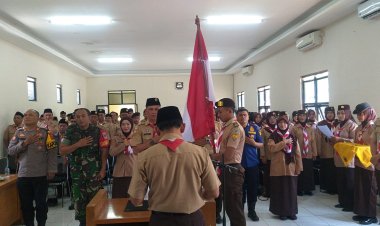 Danramil 2211/Sagaranten Hadiri Pengukuhan dan Pelantikan Pengurus Kwarcab Ranting Sagaranten