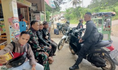 Babinsa Koramil 2210/Pabuaran Laksanakan KOMSOS Bersama Tomas