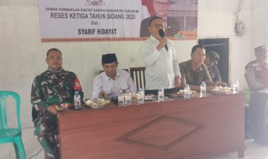 Babinsa Koramil 2210/Pabuaran Hadiri Reses DPRD di Desa Bantarsari