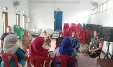 Babinsa Koramil 2208/Nyalindung Laksanakan Komsos