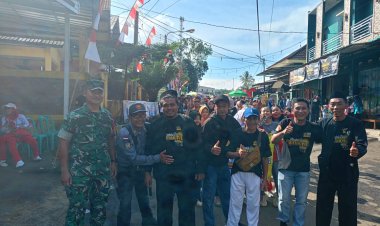 Babinsa Koramil 2211/Sagaranten Laksanakan Pengamanan dan Hadiri HUT ke-42 Desa Pasangrahan