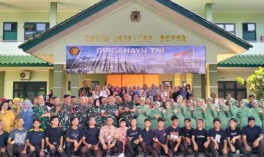Sambut HUT TNI ke-80, Kodim 0621/Kabupaten Bogor Gelar Bakti Sosial Kesehatan