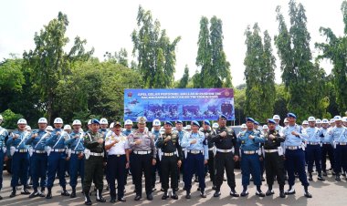 Puspom TNI Gelar Apel Personel Wallakir, Siap Amankan HUT Ke-80 TNI