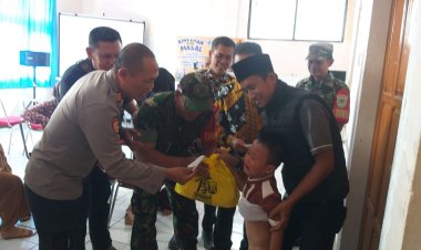 Danramil 2211/Sagaranten Hadiri Sunatan Massal Dalam Rangka HUT ke-155 Kabupaten Sukabumi