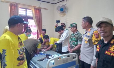 Babinsa Koramil 2213/Jampang Kulon Hadiri Kegiatan Sunatan Massal Gratis di Kalibunder